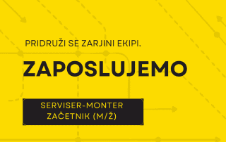 Zarja Elektronika Oglas za delo - monter serviser